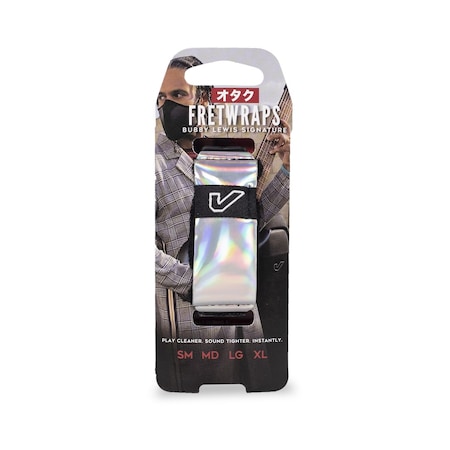 Gruv Gear FretWraps in. Bubby Lewis Signature in. Iridescent Chrome, 1-Pack, Small FW1-BUBC-SM
